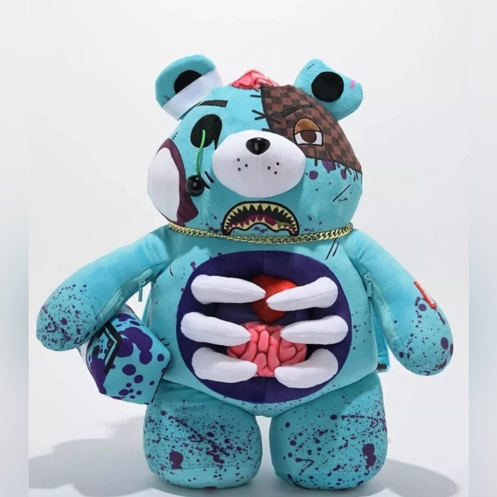 Sprayground Night of the Living Zombie Bear Backpack